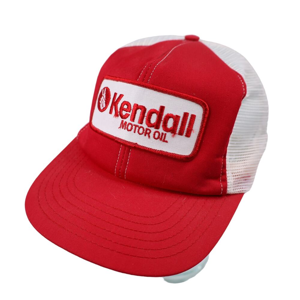 Vintage Kendall Motor Oil Patch Mesh Trucker Hat